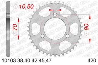 Kit chaîne AFAM 420R1 14/42/106 - couronne standard