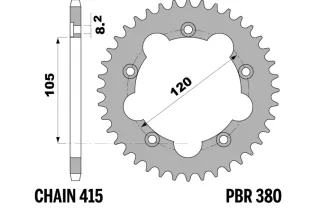 Couronne PBR acier standard - 415