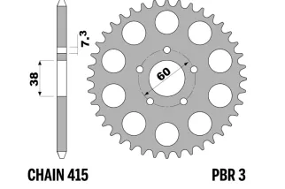 Couronne PBR acier standard - 415