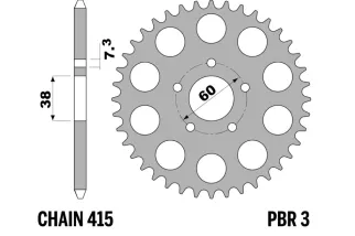 Couronne PBR acier standard - 415