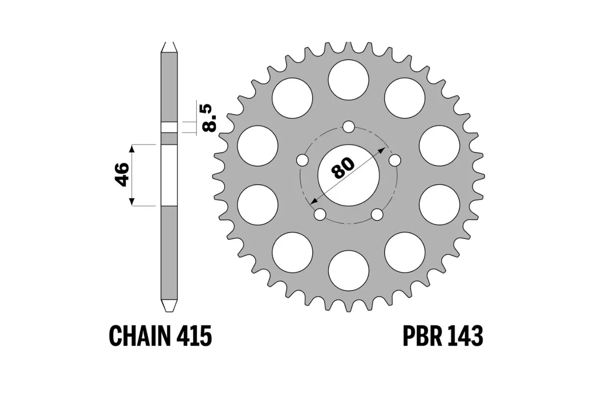 Couronne PBR acier standard - 415