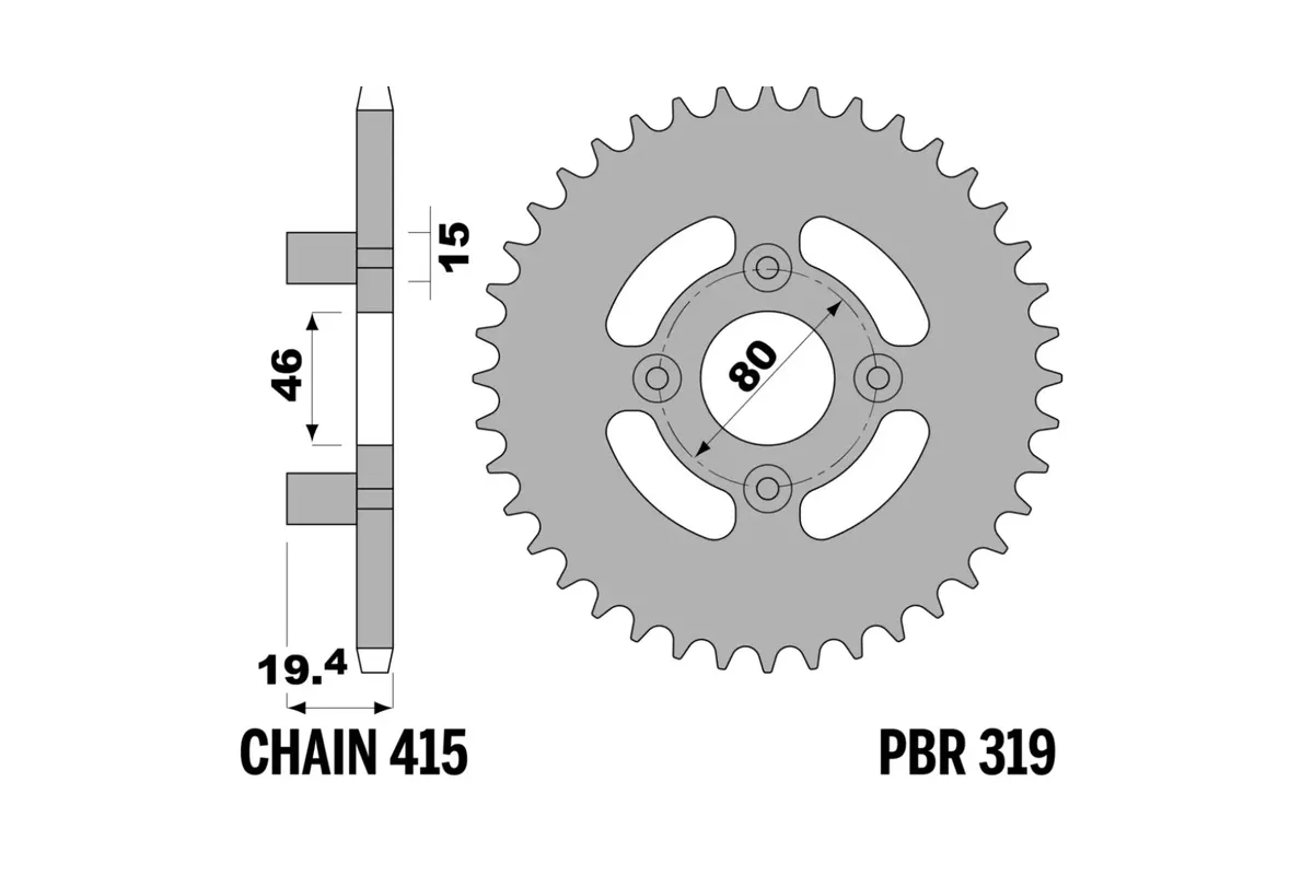 Couronne PBR acier standard - 415