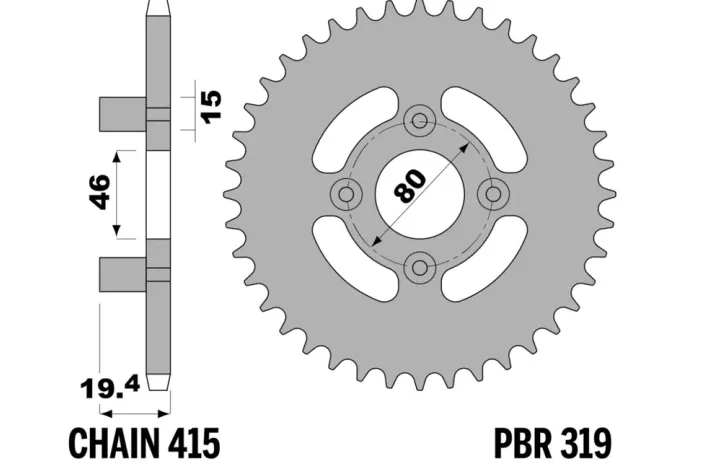 Couronne PBR acier standard - 415