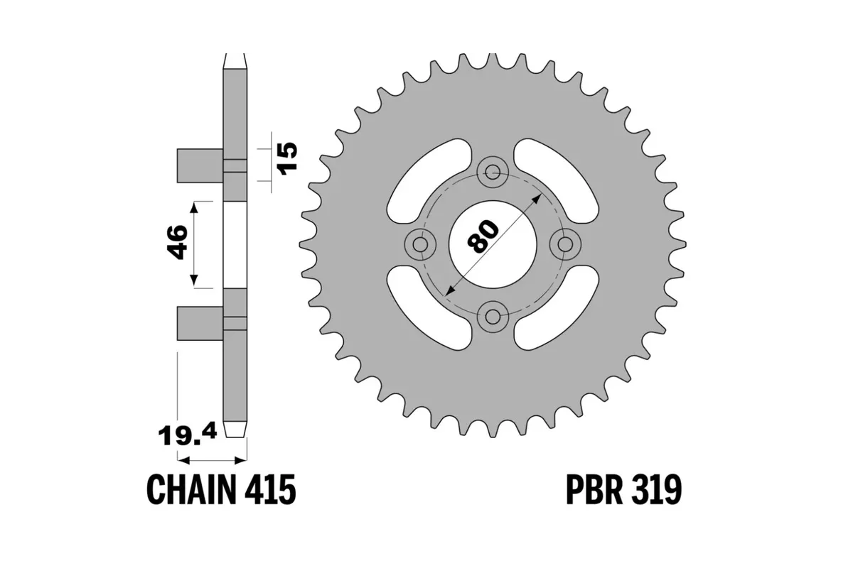 Couronne PBR acier standard - 415