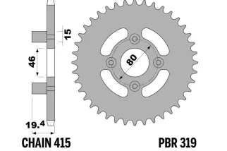 Couronne PBR acier standard - 415
