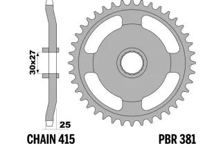 Couronne PBR acier standard - 415