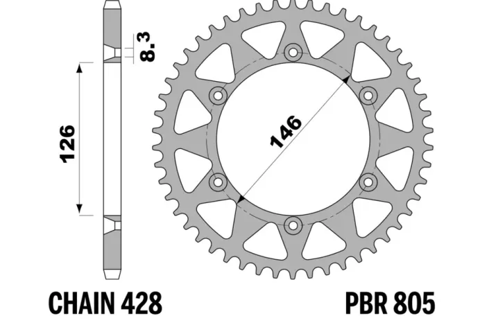 Couronne PBR alu standard - 428