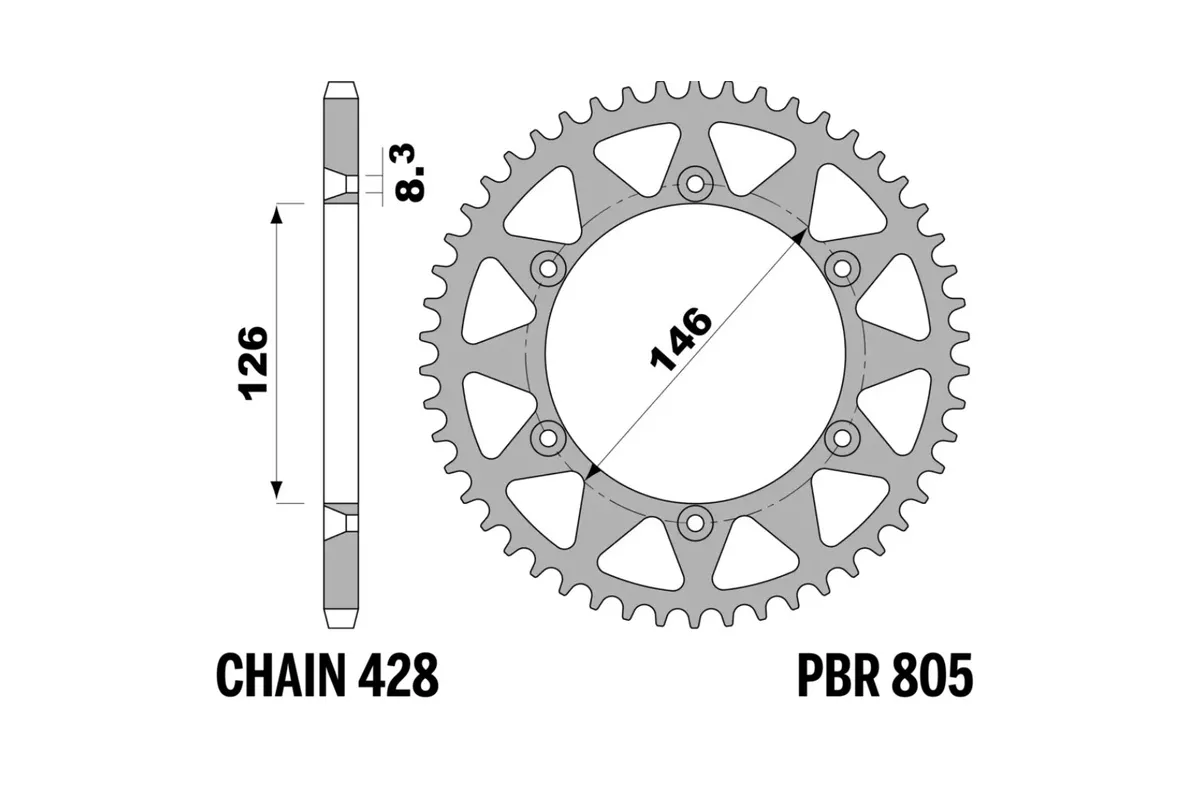 Couronne PBR alu standard - 428