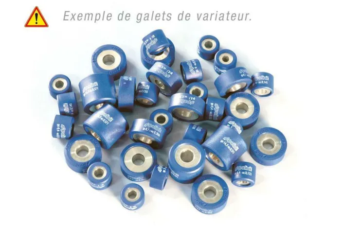 Jeu de galets POLINI 28x20mm 26gr - 8 pièces