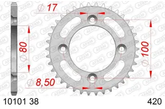 Couronne AFAM alu standard - 420