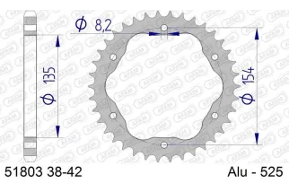 Couronne AFAM alu standard - 525