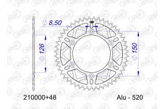 Couronne AFAM alu standard - 520