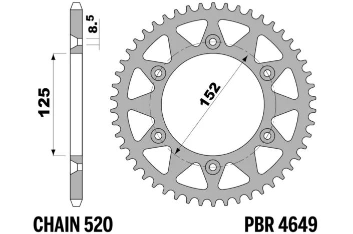 Couronne PBR acier standard - 520