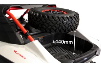 Support roue de secours SSV XRW aluminium – raid et off-road