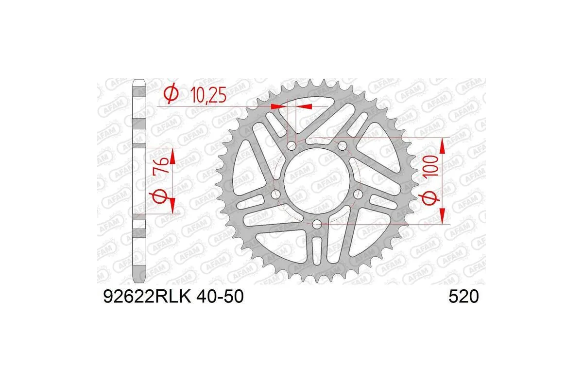 Couronne AFAM acier standard - 520