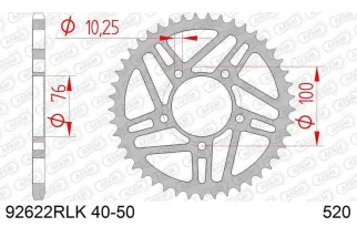 Couronne AFAM acier standard - 520