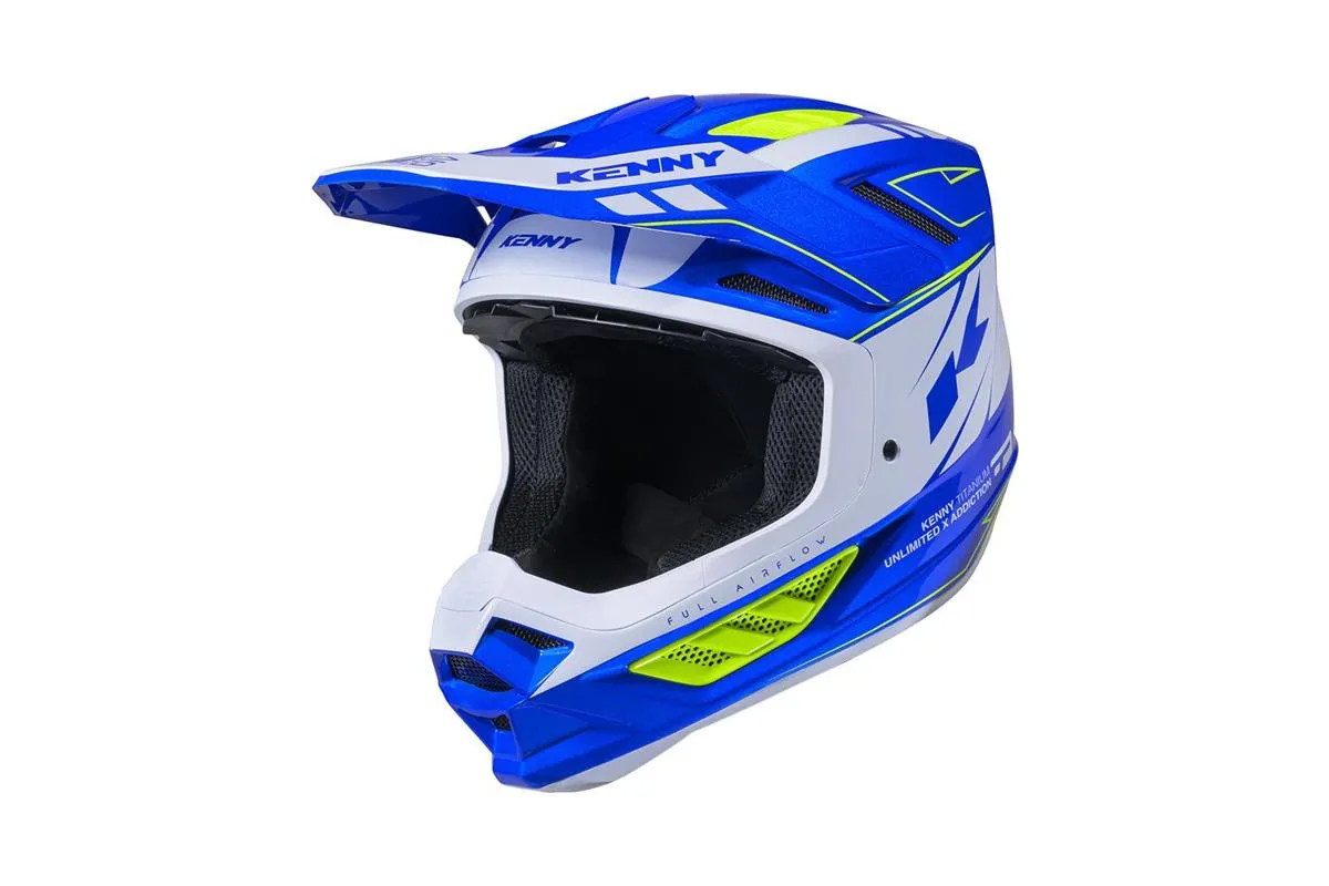 KENNY Casque cross TITANIUM GRAPHIC CANDY BLUE