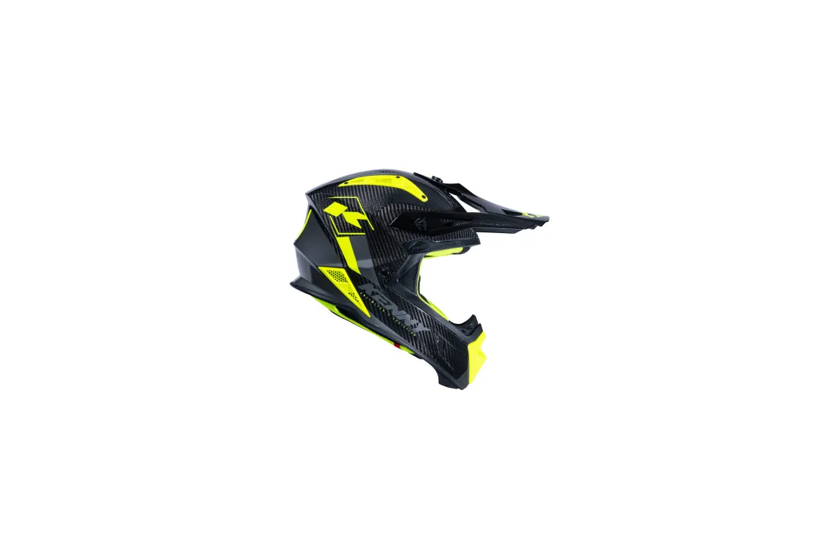 Casque KENNY Titanium Carbone Graphic Jaune Fluo Casque KENNY Titanium Carbone Graphic Jaune Fluo