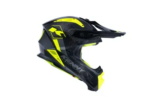 Casque KENNY Titanium Carbone Graphic Jaune Fluo
