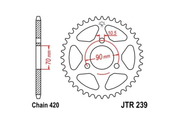 Couronne JT SPROCKETS Acier Standard - 420