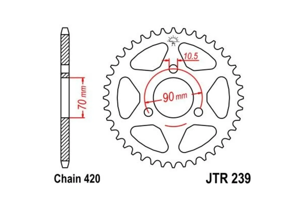 Couronne JT SPROCKETS Acier Standard - 420