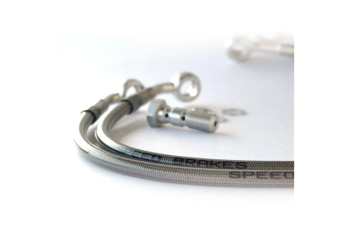 Durite de frein Aviation SPEEDBRAKES carbone/raccord argent