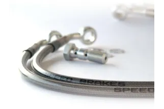 Durite de frein Aviation SPEEDBRAKES carbone/raccord argent