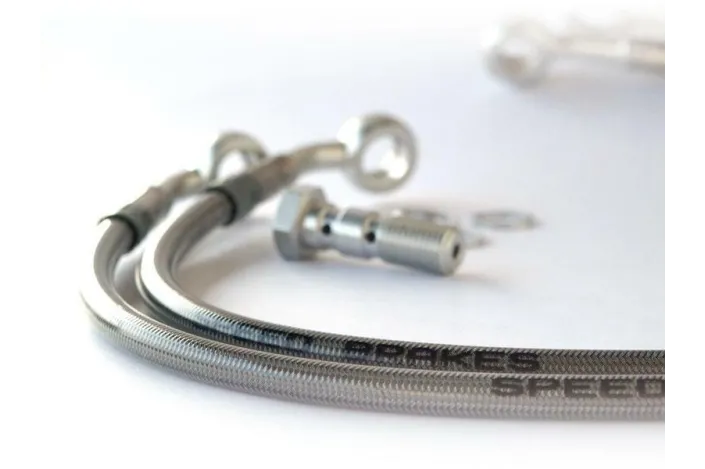 Durite de frein Aviation SPEEDBRAKES carbone/raccord noir