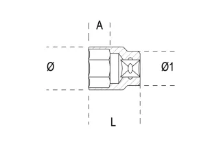 Douille 3/4 BETA - Ø 60 mm