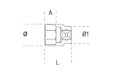 Douille 3/4 BETA - Ø 60 mm