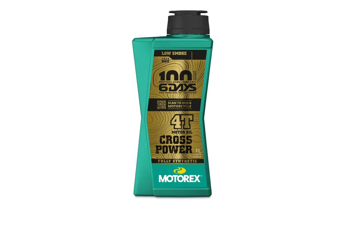 Huile moteur MOTOREX Cross Power 4T Limited Edition 6Days - 10W50 JASO MA2 - 1L (x10)
