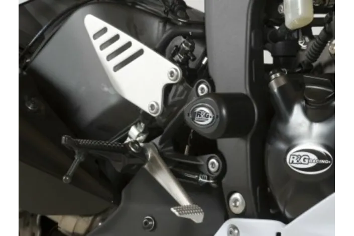 Tampons de protection R&G RACING Aero noir Kawasaki ZX6R 636