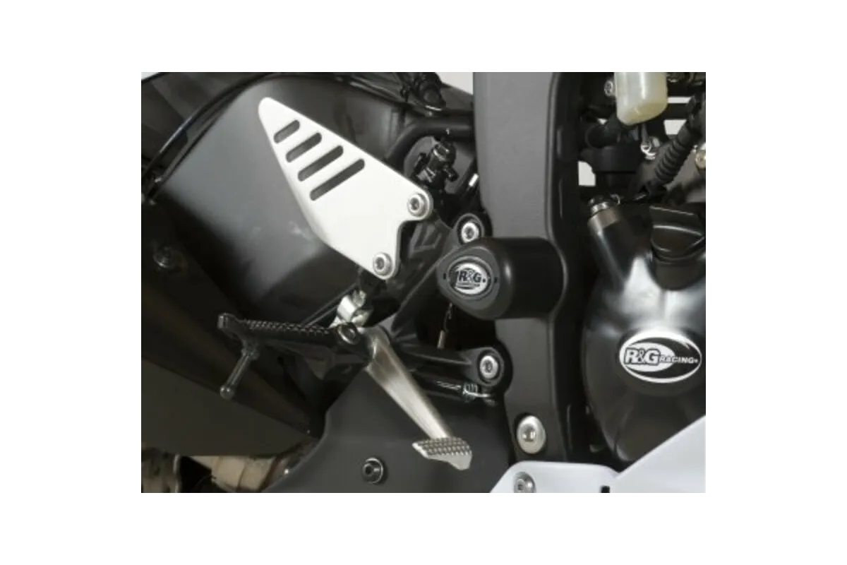 Tampons de protection R&G RACING Aero noir Kawasaki ZX6R 636