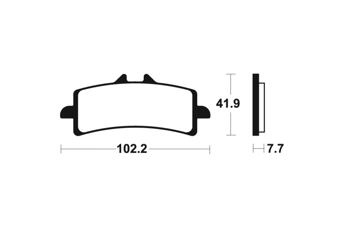 Plaquettes de frein TECNIUM Racing métal fritté - MSR341