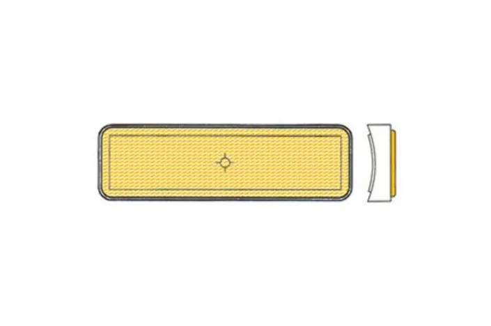 V PARTS Side Reflector Yellow