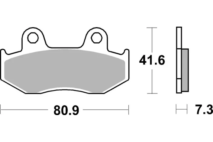 Plaquettes de frein BREMBO Scooter métal fritté - 07078XS