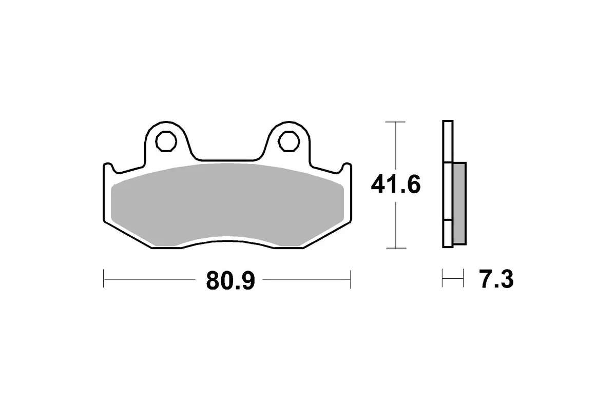Plaquettes de frein BREMBO Scooter métal fritté - 07078XS