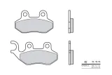 Plaquettes de frein BREMBO Scooter carbone céramique - 07005CC