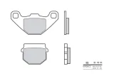 Plaquettes de frein BREMBO Scooter carbone céramique - 07026CC