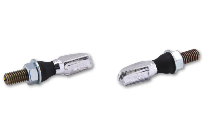 Clignotants LED SHIN YO Spark chrome verre clair