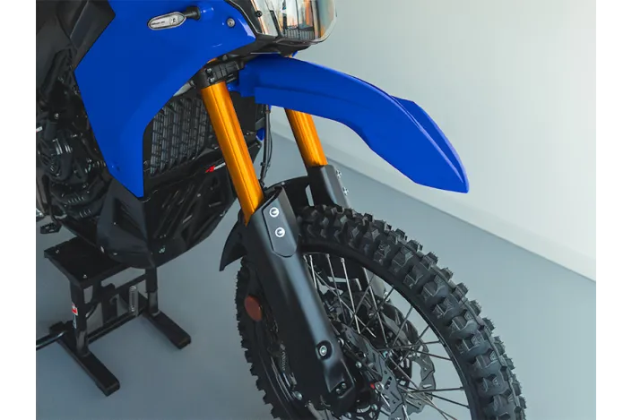Kit garde-boue avant et protections de fourche RACETECH - bleu/noir