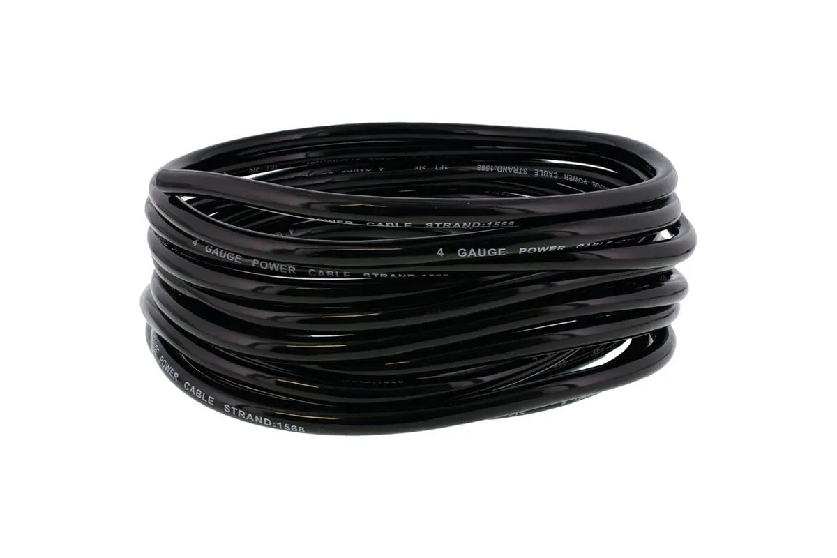 Câble de batterie en rouleau ALL BALLS 25 pieds (7,6 m) - noir