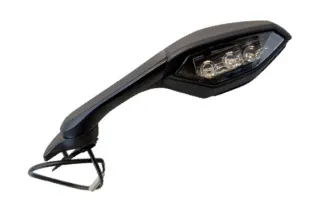 Rétroviseur HIGHSIDER smart gauche type origine - noir Yamaha R1/R6 '20-