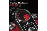 Compteur KOSO HD-05 pour Harley-Davidson - cerclage argent