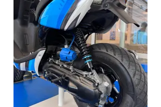Air Box Bleu Petit 90° Ø32mm POLINI