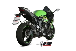 Silencieux MIVV MK3 carbone/casquette inox Kawasaki ZX6R 636