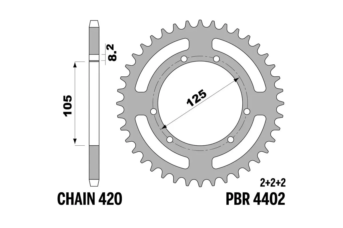 Couronne PBR acier standard - 420