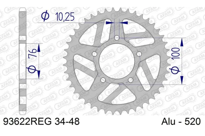 Couronne AFAM alu standard - 520