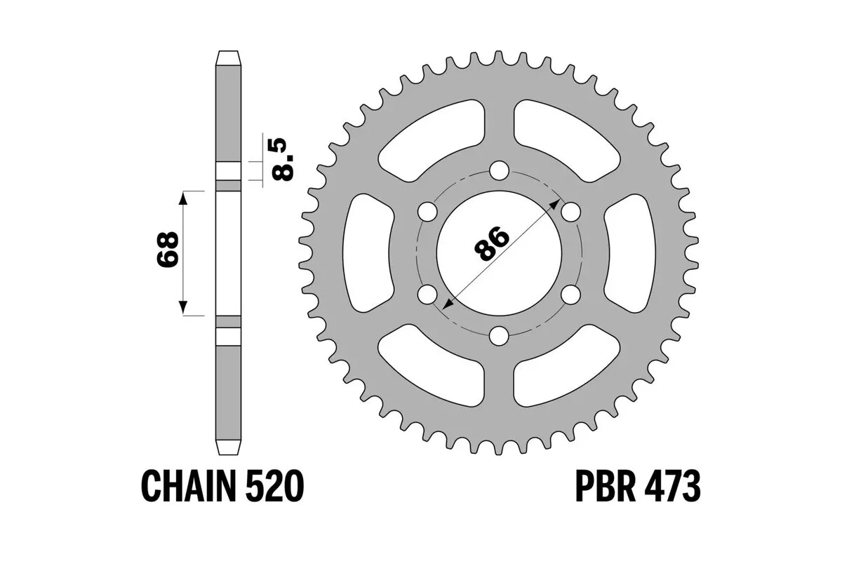 Couronne PBR acier standard - 520