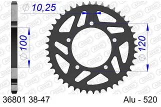 Couronne AFAM alu standard - 520